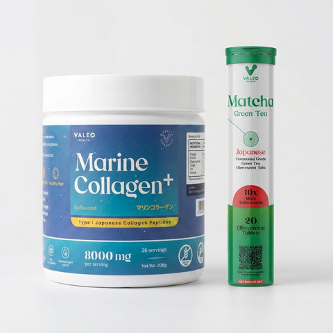 Valeo Marine Collagen + Valeo Matcha 20 Tabs