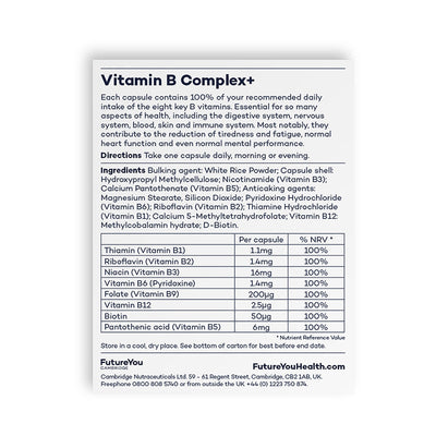 Futureyou Vitamin B Complex+ - Essential Vitamins & Minerals Supplement - Image 2