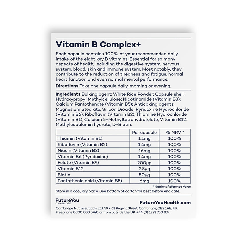 Futureyou Vitamin B Complex+ - Essential Vitamins & Minerals Supplement - Image 2