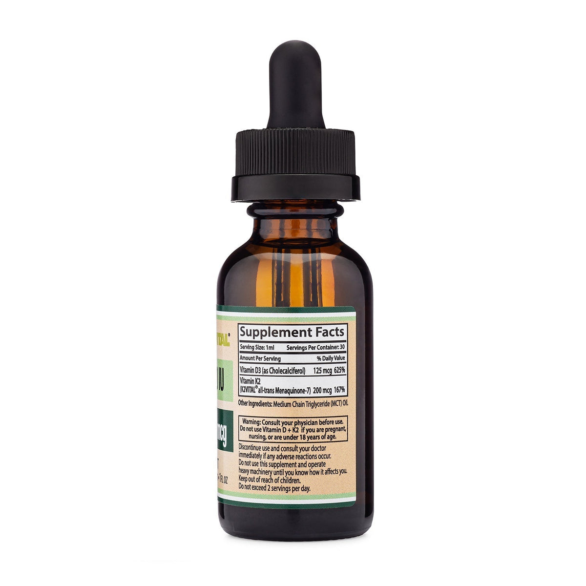 Doublewood Vitamin D3 + K2 Liquid Drops - 30 Servings - Image 3