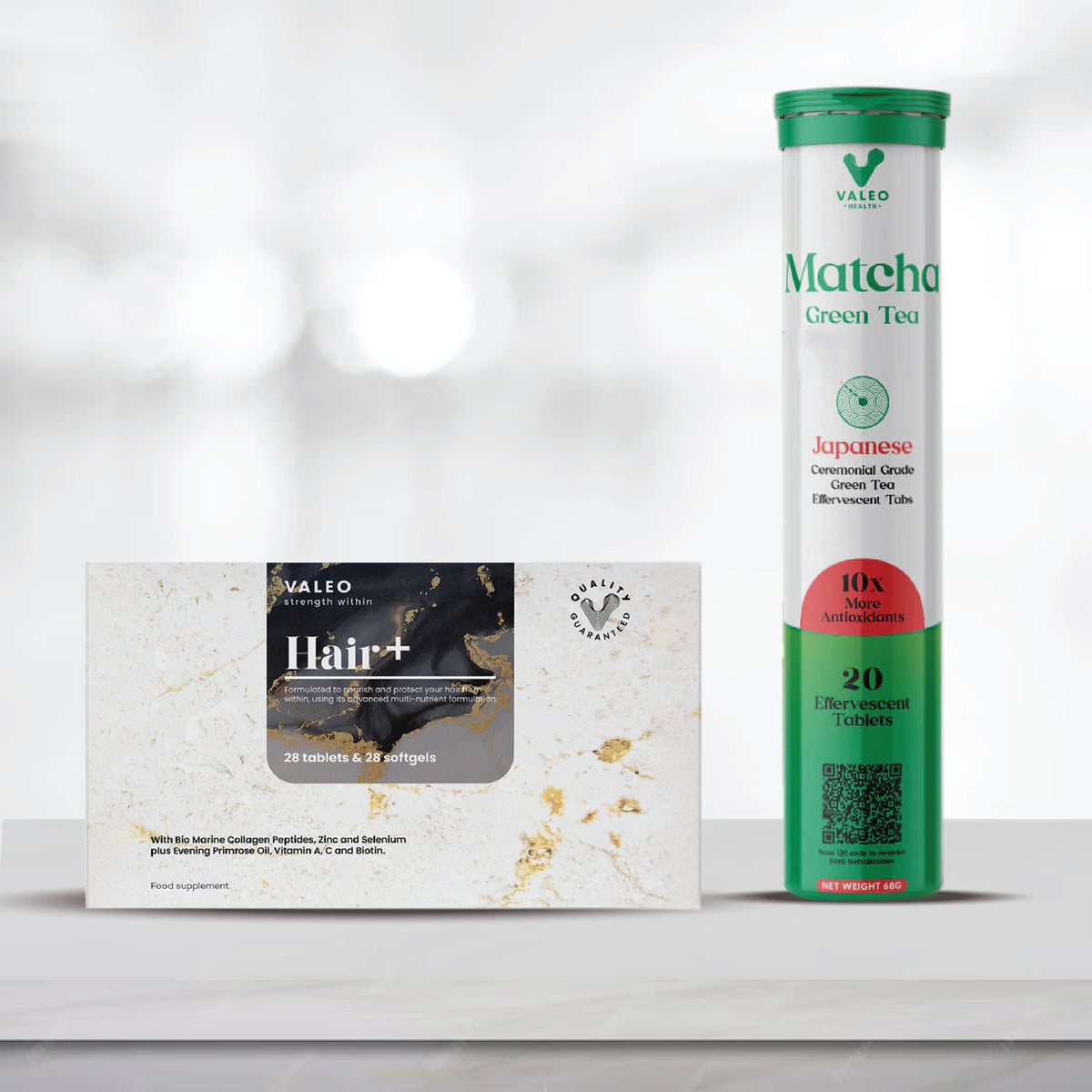 Valeo Hair Plus + Valeo Matcha 20 Tabs