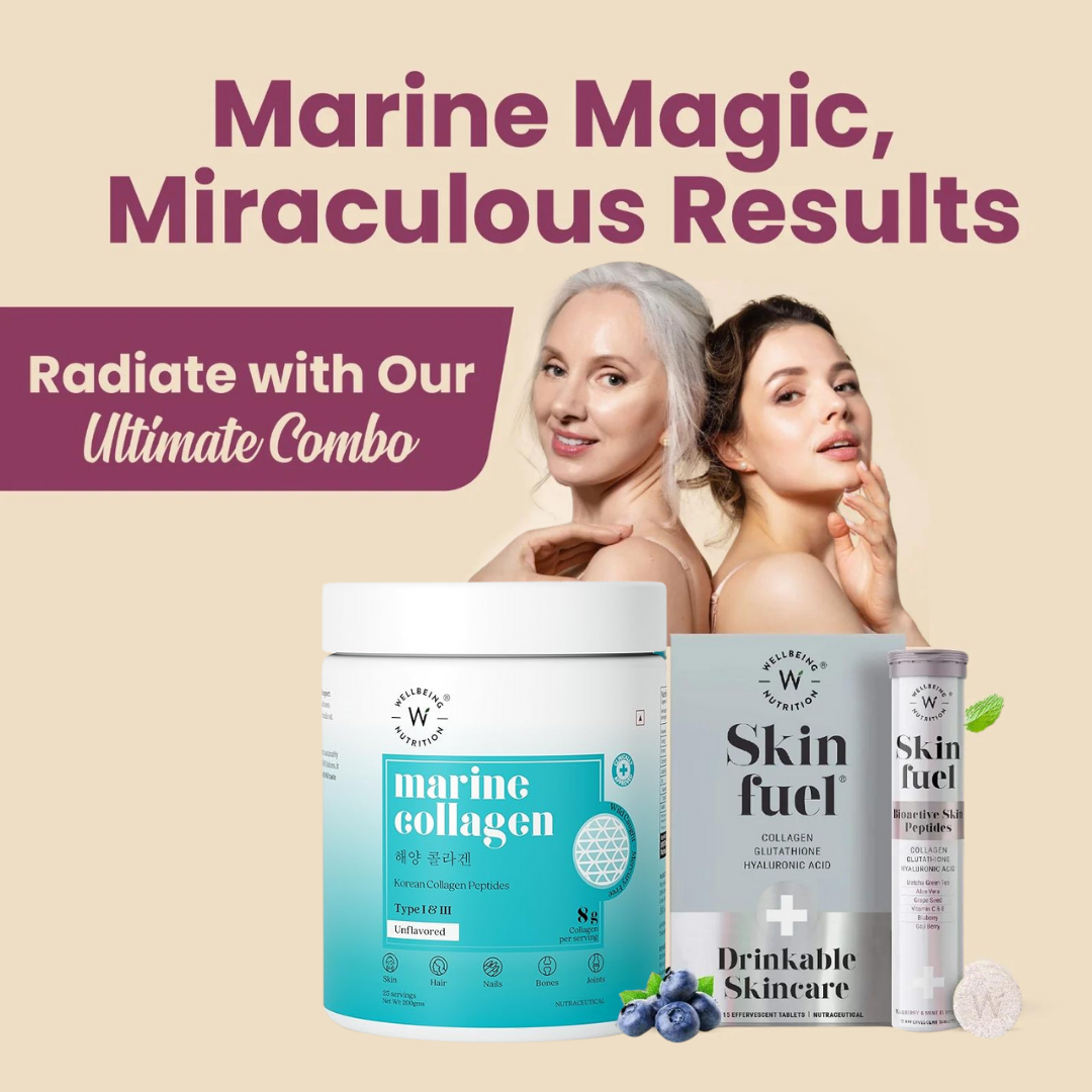 Wellbeing Marine Collagen and Skin Fuel Combo Pack