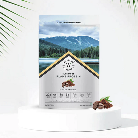 Wellbeing Nutrition Superfood Plant Protein Dark Chocolate Hazelnut and Chocolate Peanut Butter (Buy 1 Get 1