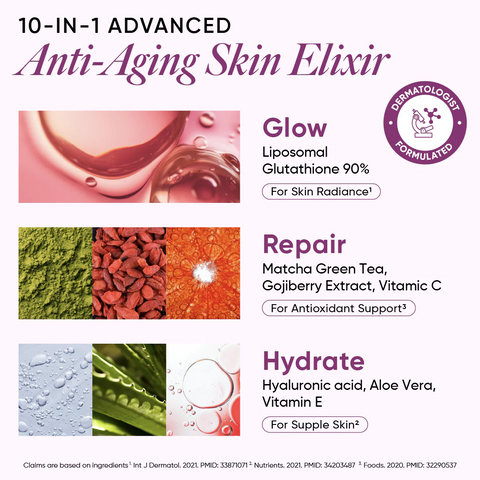 أقراص فوارة من Wellbeing Nutrition Skin Fuel مع الجلوتاثيون والكولاجين لبشرة مشرقة