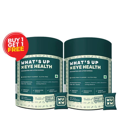 What's Up Wellness Eye Health Gummies To Maintain Eye Health 30 Days Pack (30 Gummies) Buy One Get One