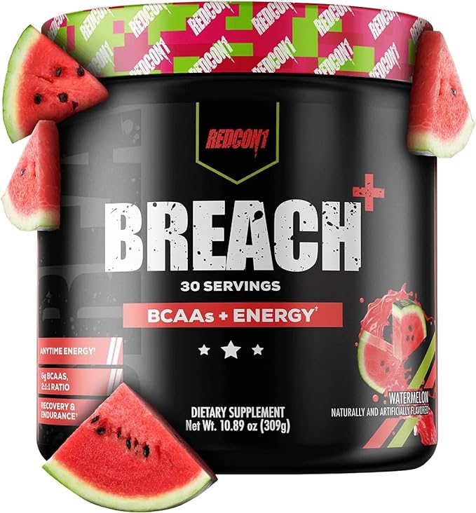 Redcon1 Breach Aminos - Water Melon Flavour, 300g Sports Nutrition