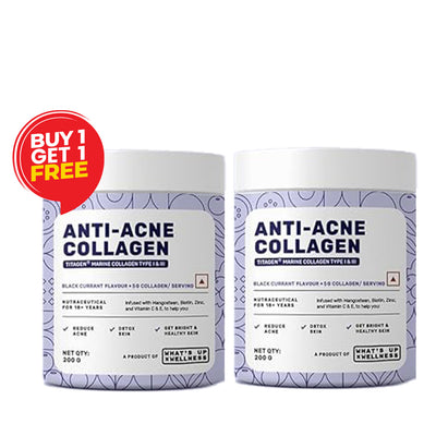 What’s Up Anti Acne Collagen Black Currant Flavor 200g Buy One Get One