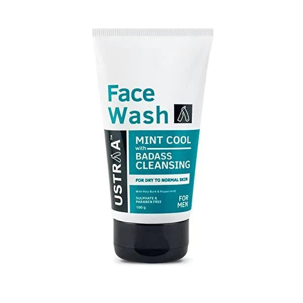 Ustra Face Wash Mint Cool with Badass Cleansing - 100g