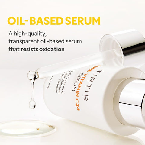 TIRTIR Pure Vitamin C 24% Face Serum – Dark Spot Remover for Sensitive Skin with Collagen Anti Aging Even out Skin Tone Non irritation tested, Wrkinkles, Korean Mild Vita C Facial Serum 1.01 Fl Oz - Image 4