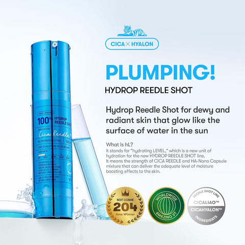 VT COSMETICS Hydrop Reedle Shot 100hL, Hyaluronic Acid Microneedling Serum, Intensive Hydrating & Moisturizing Exosome, Soft & Glass Skin, Korean Skin Booster1.69 Fl Oz.(50ml) - Image 2