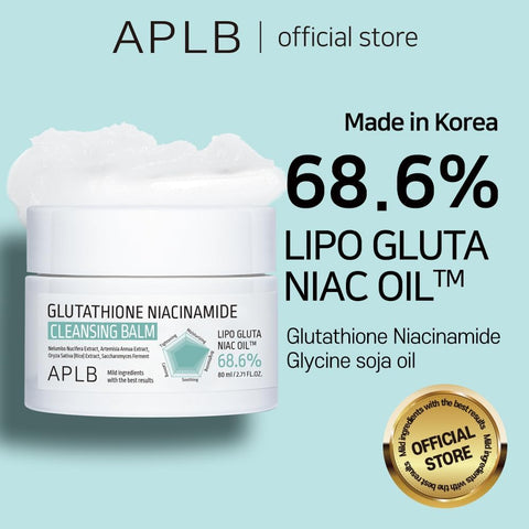 APLB Glutathione Niacinamide Cleansing Balm | LIPO GLUTA NIAC OIL 68.6% 2.71 FL.OZ/Korean Skin Care, Makeup Remover for Sensitive Skin, Moisturises, Pore Care - Image 2