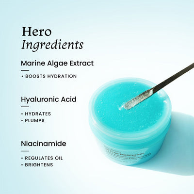 Foxtale Aquamarine Oil Free Moisturizer - Face Moisturiser - 50ml - Image 5