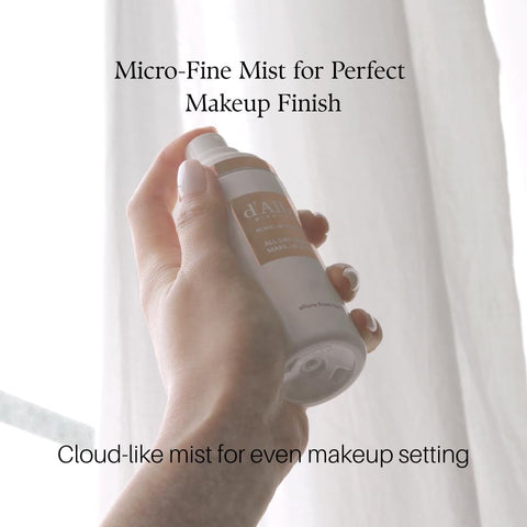 d'Alba Blanc de Runway All Day Serum Fine Mist Make-Up Fixer, Sebum Controller Complex for Long-Lasting Makeup and a Dewy Glow with Hyaluronic Acids Complex, Vegan Formula 80ml - Image 5