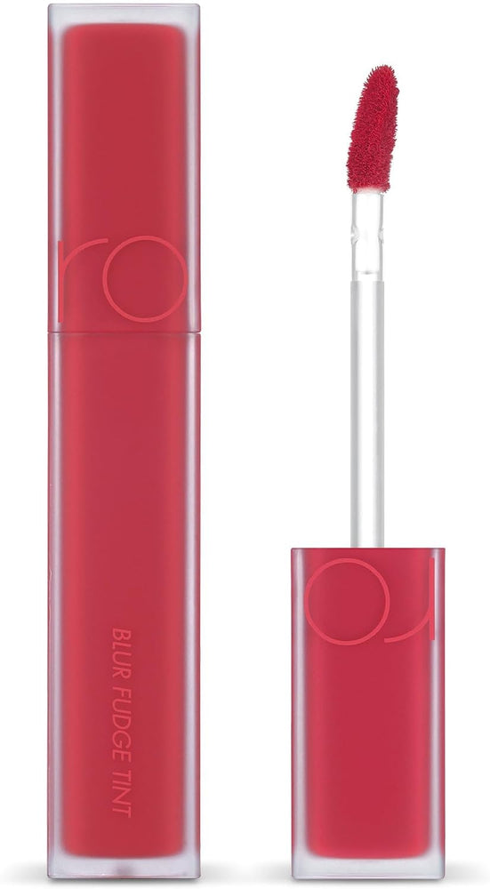 rom&nd Blur Fudge Tint | 10 FUDGE RED | Velvety Matte Lip & Cheek Stain | Non-Drying, Long-Lasting K-Beauty Lip Color 5g