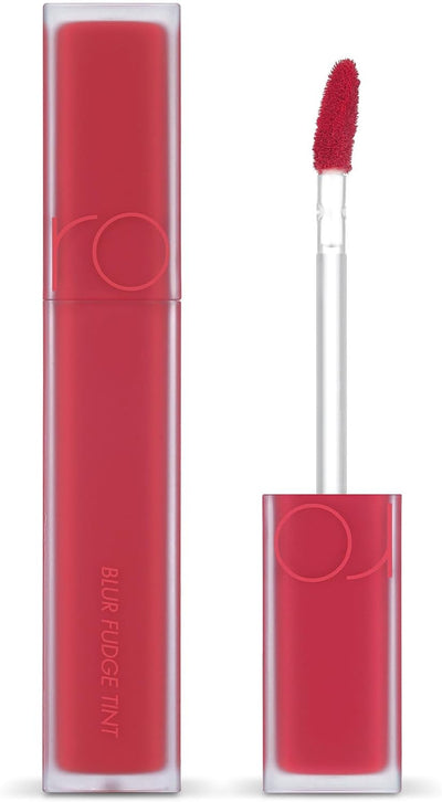 rom&nd Blur Fudge Tint | 10 FUDGE RED | Velvety Matte Lip & Cheek Stain | Non-Drying, Long-Lasting K-Beauty Lip Color 5g