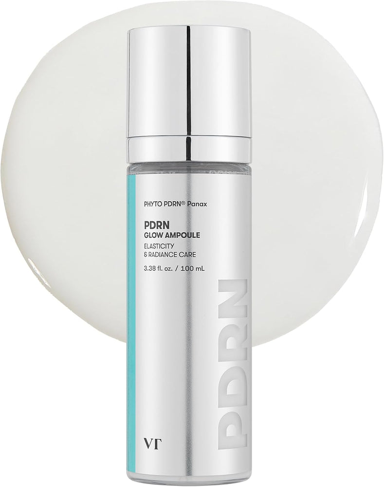VT COSMETICS PDRN Glow Ampoule, PDRN Facial Mist, Deep Hydration Spray Serum, Vegan Skin Care, Light-weight Face Moisturizer, Plumping Effect, Fragrance-Free, Korean SkinCare (3.38 fl oz / 100 ml)