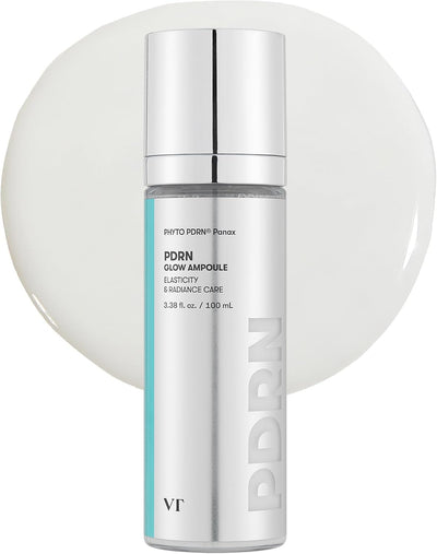VT COSMETICS PDRN Glow Ampoule, PDRN Facial Mist, Deep Hydration Spray Serum, Vegan Skin Care, Light-weight Face Moisturizer, Plumping Effect, Fragrance-Free, Korean SkinCare (3.38 fl oz / 100 ml)