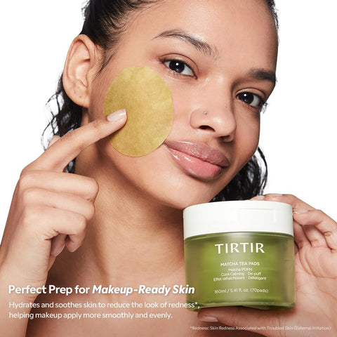 TIRTIR Matcha PDRN Toner Pad | Double-Sided Pad for Refine and Hydration, 10,000ppm Vegan PDRN & 2% Niacinamide, Instant Redness Relief, Daily Calm Soothing Exfoliator, 70 Pads (Pack of 1) - Image 4