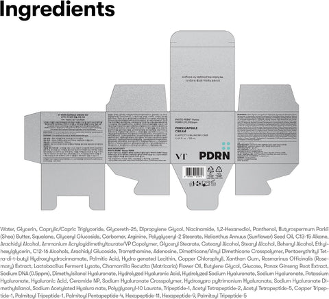 VT COSMETICS PDRN Capsule Cream 100, Hydrating Face Moisturizer with 100,000ppm PDRN, Hyaluronic Acid, 9 Peptides, Firming & Plumping Nourishing Cream, Korean Skin Care (1.69 fl. oz.) - Image 8