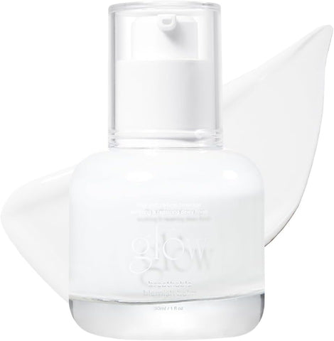 glow breathable blemish balm, skincare-like finish with green tea leaf water infusion, healthy radiant non-comedogenic, 30 ml (white)