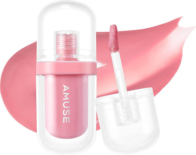 AMUSE Jel-Fit Tint (03 NUPINK) | Glossy, Lip Stain, Moisturizing,12 Hour long-lasting, Volumizing, Allergen Free, Vegan, Korean Beauty