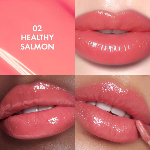 AMUSE Jel-Fit Tint (02 HEALTHY SALMON) | Glossy, Lip Stain, Moisturizing,12 Hour long-lasting, Volumizing, Allergen Free, Vegan, Korean Beauty - Image 2
