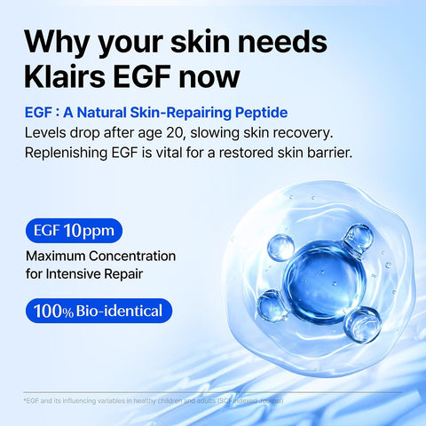 Klairs Midnight Blue Youth Activating Drop, 20 ml | Dual EGF, Peptides, Guaiazulene Adenosine, Night Serum, Watery, Light Texture… - Image 3