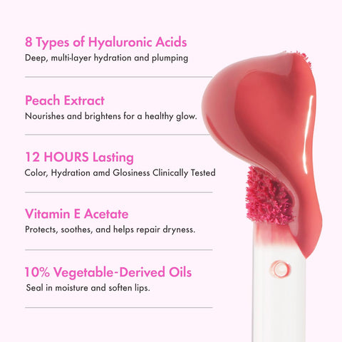 AMUSE Jel-Fit Tint (02 HEALTHY SALMON) | Glossy, Lip Stain, Moisturizing,12 Hour long-lasting, Volumizing, Allergen Free, Vegan, Korean Beauty - Image 6