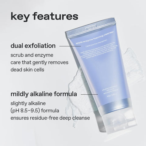 glow apple enzyme foaming cleanser, Korean skin care, 3.8 oz - Image 5
