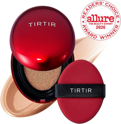 TIRTIR Mask Fit Red Cushion Foundation | Japan's No.1 Choice for Glass skin, Long-Lasting, Lightweight, Buildable Coverage, Semi-Matte (33C Hazel, 18g (Pack of 1)) - Image 2