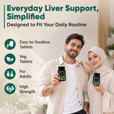 Ambrosial Milk Thistle Tablets - High Strength Liver Support 4000mg - 120 Tablets