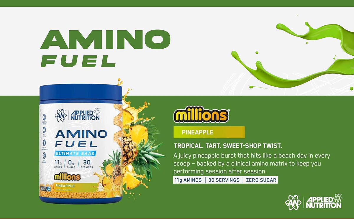 Applied Amino Fuel EAA Fruit Salad - Sports Nutrition Powder, 390g - 4