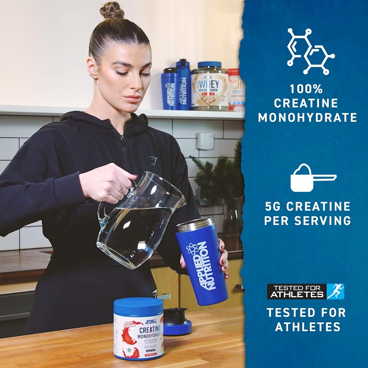 Applied Nutrition Creatine Monohydrate - Micronized, Unflavoured, 500g