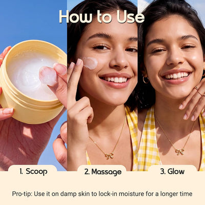 AQUALOGICA Glow+ Hydra Gel Moisturiser - Vitamin C & Papaya - 100g