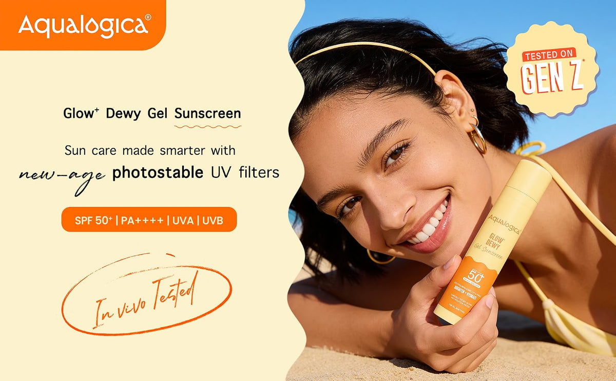 AQUALOGICA Glow+ Dewy Sunscreen SPF 50 with Vitamin C, 50g - 1