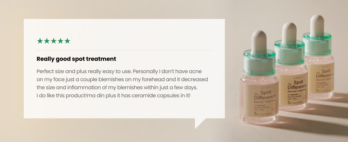 AXIS-Y Spot the Difference Blemish Treatment Serum 15ml - 4-Terpineol & Niacinamide - 12