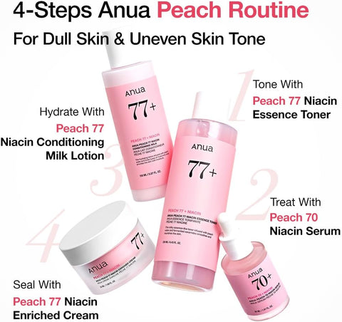 Anua Peach Niacinamide Cream, Face Moisturizer for Dry Skin with Vitamin B12, Collagen, Ceramide, Panthenol, Korean Skin Care for Glass Skin (50ml, 1.69 fl.oz.) - Image 6