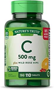 Nature's Truth Vitamin C 500 mg Tablets, 110 Count