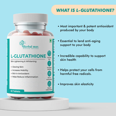Herbal max L Glutathione 100mg 60 Tablets