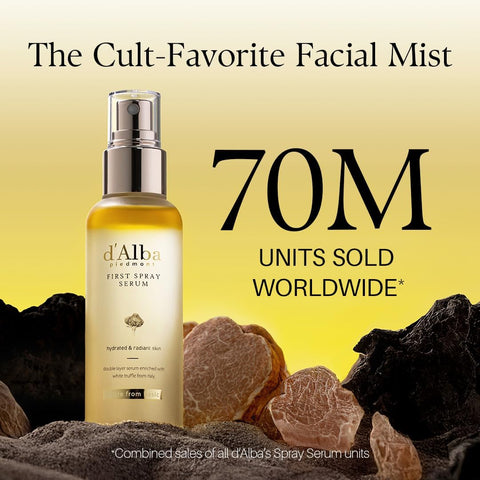 d'Alba Italian White Truffle First Spray Serum, Hydrating Face Moisturizer, Glow Serum for Radiant Skin, Non Comedogenic, All In One Mist, Vegan & Desert-Adapted 100ml - Image 2