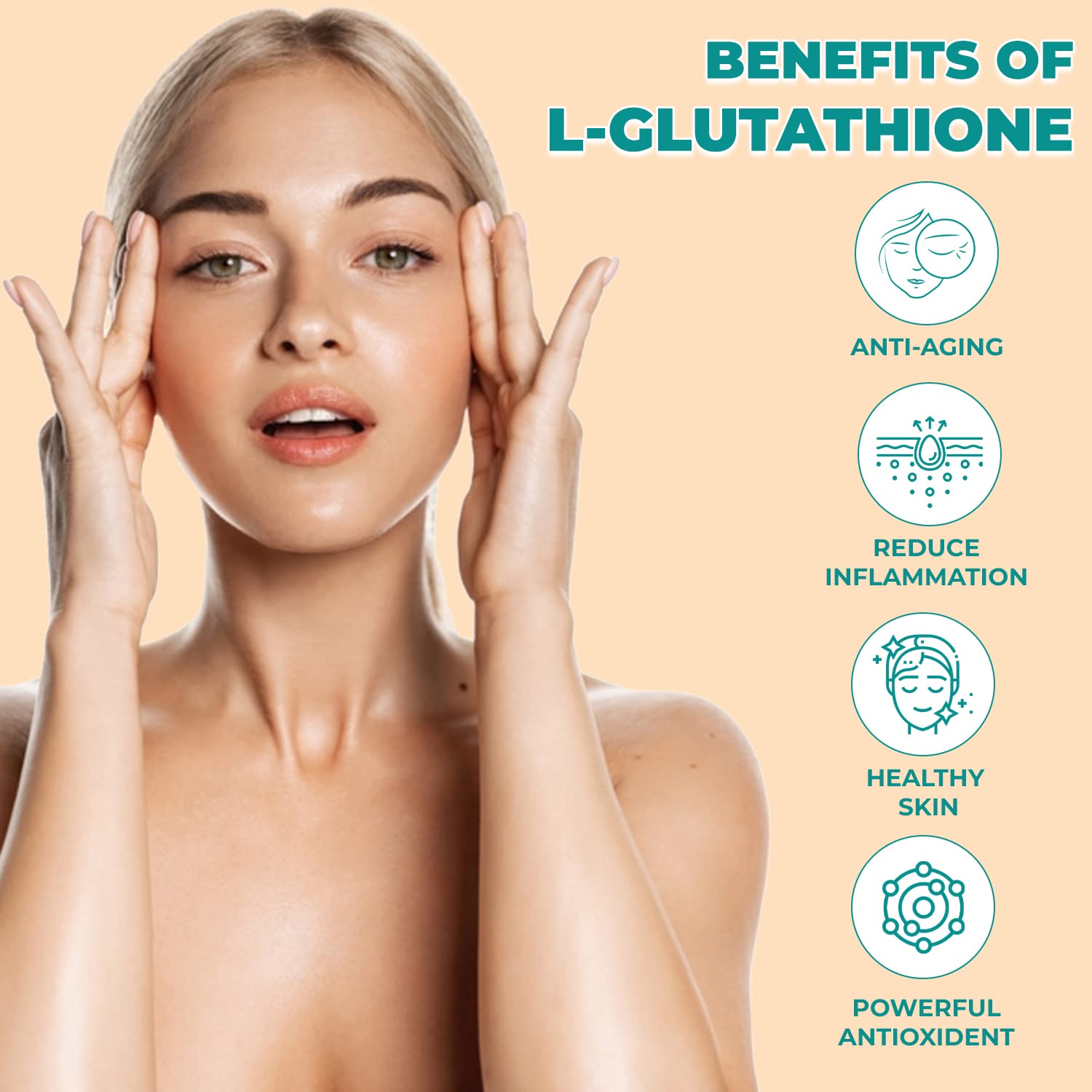 Buy Herbal max L Glutathione 100mg 60 Tablets Online in UAE