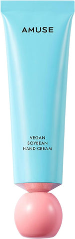 Amuse OFFICIAL Vegan Soybean Hand Cream with Shea Butter Panthenol Ceramide for Dry Hands l Quick Absorption with Ultra Moisture and Hydration