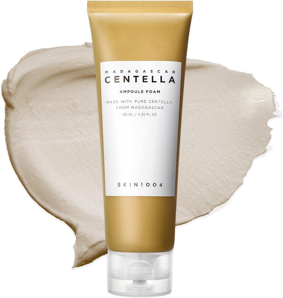 SKIN1004 Madagascar Centella Ampoule Foam, 125mL | Mild and Soothing Face Cleanser with Centella Asiatica Extract | Hydrates and Nourishes Skin | Deep Cleansing Foam