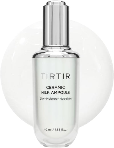 TIRTIR Ceramic Milk Ampoule (1.35 Fl Oz), 40ml (3 in 1 Skin care Triple Cream Formula)