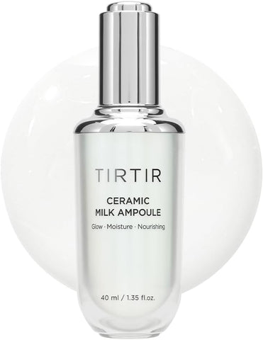 TIRTIR Ceramic Milk Ampoule (1.35 Fl Oz), 40ml (3 in 1 Skin care Triple Cream Formula)