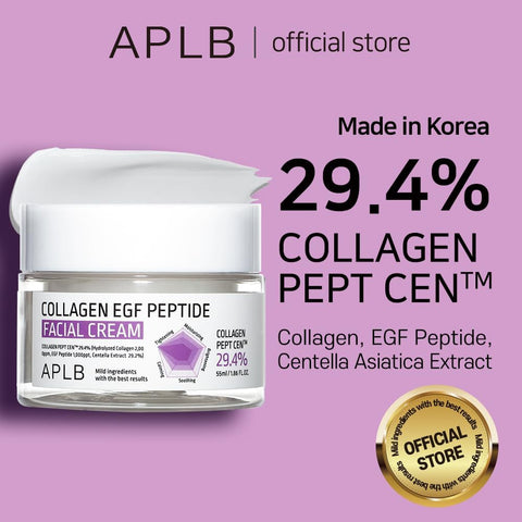 APLB Collagen EGF Peptide Facial Cream | COLLAGEN PEPT CEN™ 29.4% 1.86 FL.OZ/Korean Skincare, Elasticity care, Deep hydration, Revitalize for gentle and improve skin texture - Image 2