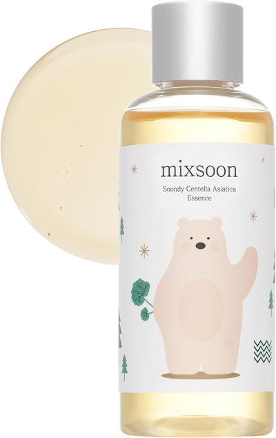 mixsoon Soondy Centella Asiatica Essence - Balancing and Hydrating for Face, Jeju Island Cica Extracts, Gentle Formula for Balanced, Healthy Skin 100ml Korean Glass Skin Care