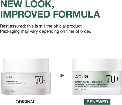 ANUA Heartleaf 70 Intense Calming Cream with Ceramide, Panthenol, Heartleaf extract, Korean Skin care - (50ml /1.69Fl. Oz) (Heartleaf Cream) - Image 2
