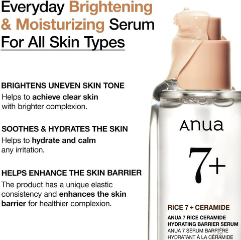 ANUA 7 RICE CERAMIDE HYDRATING BARRIER SERUM - Image 3