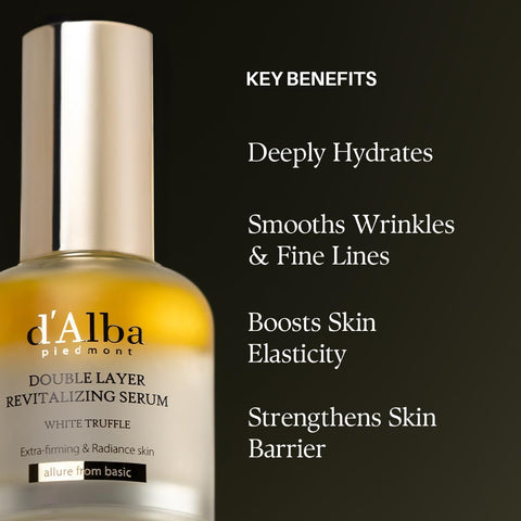 d'Alba White Truffle Revitalizing Vegan Double Serum Hydration + Glow with White Truffle Extract & Antioxidant Complex, Lightweight Two-Phase Skin Booster for Radiance, Plumpness & Smooth Texture 30ml - Image 5
